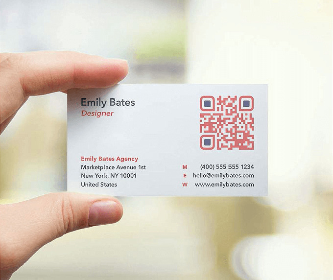 QR Code Visiting Cards